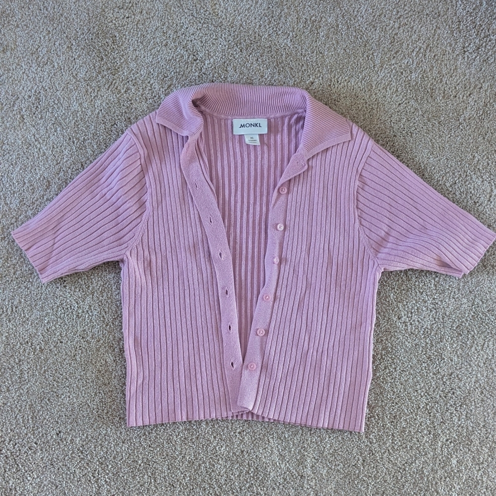 Short Sleeve cropped cardigan